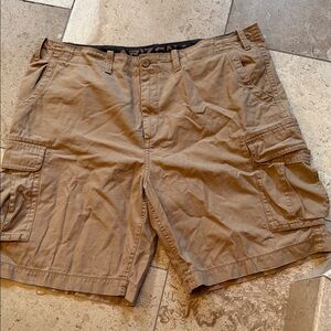Big and Tall Men's Cargo Shorts in Brown by Arizona Jean Company size 48